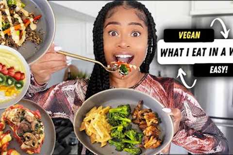 WHAT I EAT IN A WEEK 🥑 (easy + homemade vegan meals!)