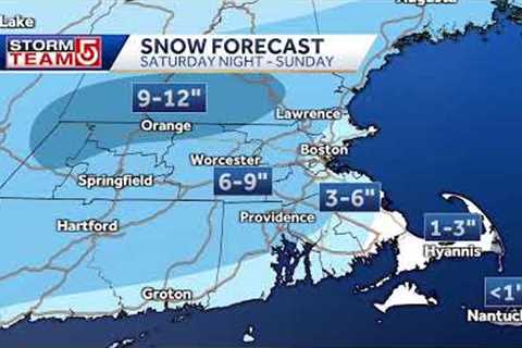 1st look at weekend snow totals