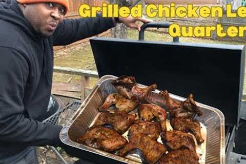 Grilled Chicken Leg Quarters on the Char-Griller Charcoal Grill