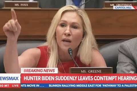 Hunter Biden WALKS OUT on Marjorie Taylor Greene, MTG TRIGGERED