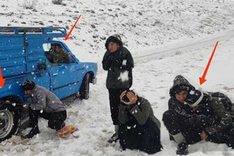 Snow storm crisis, battle with snowy roads to save sick mother''s life