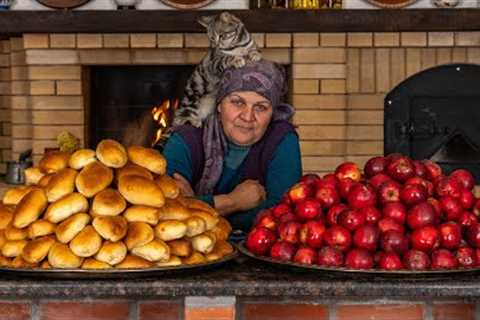 Most Expensive Apples in Azerbaijan | Baking Apple Buns | Gizil Ahmad