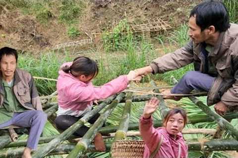 Homeless man and 15 year old mute girl life''s / Niece left after completing the roof