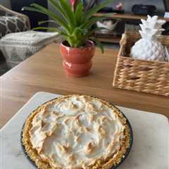 Pineapple Meringue Pie with Ritz Cracker Crust