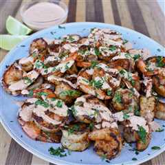 Grilled Shrimp with Spicy Mayo Sauce