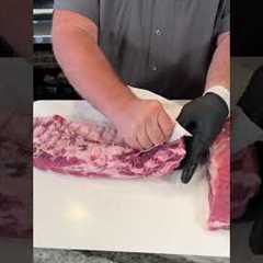 how to remove membrane from ribs  #howtobbqright #bbqribs #ribs