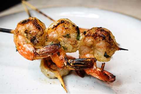 Grilled Garlic Shrimp Skewers