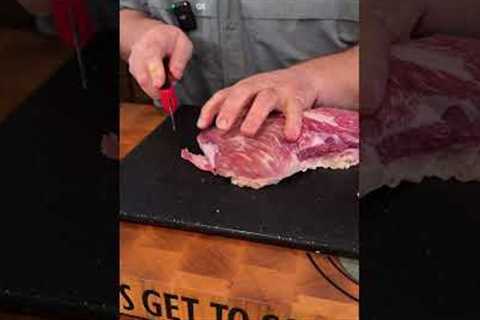 How to Trim a Tri Tip  #howtobbqright #tritip #tritipsteak