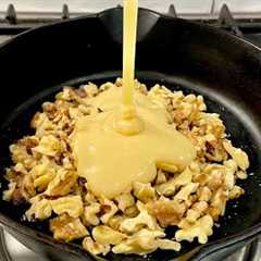 Heat condensed milk with walnut! You''ll be amazed! Dessert in a minute. No baking!