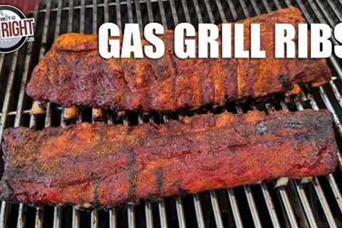 Barbecue Ribs on a Gas Grill