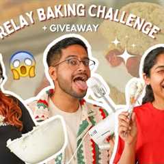 BAKING RELAY CHALLENGE FT - MY TEAM...DID WE SUCCEED? + GIVEAWAY 😱 FOOD CHALLENGE MONTH ep 5