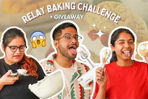 BAKING RELAY CHALLENGE FT - MY TEAM...DID WE SUCCEED? + GIVEAWAY 😱 FOOD CHALLENGE MONTH ep 5