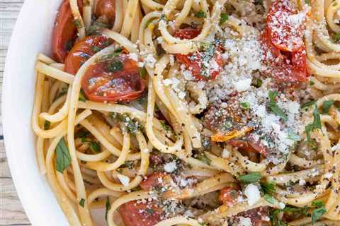 Tomato Basil Pasta (15 minute pasta)