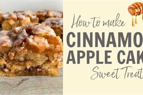 How to make a moist Cinnamon Apple Cake! Recipe #Shorts