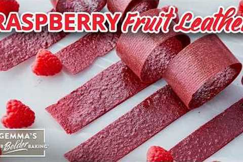 3-Ingredient Raspberry Fruit Leather Recipe (Easy Fruit Roll-Ups) ❤️