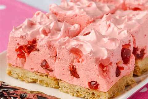 Cherry Marshmallow Cookie Bars