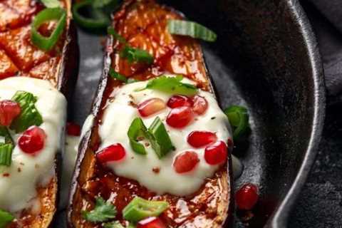 Grilled Eggplant with Yogurt Sauce