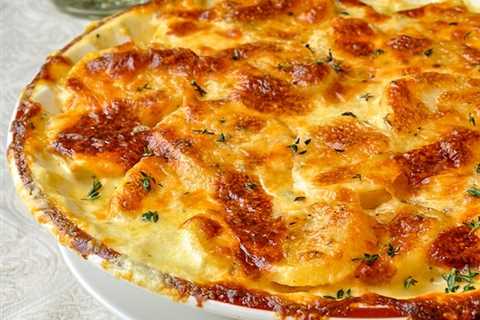 Creamy Dijon Garlic Potatoes Dauphinoise