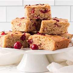 Cranberry Orange Blondies