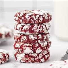 Red Velvet Crinkle Cookies