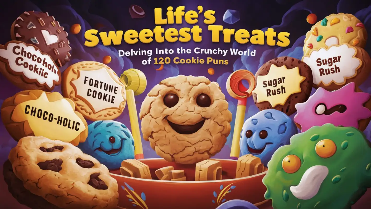 Life’s Sweetest Treats: Delving into the Crunchy World of 120 Cookie Puns - Crack Up Puns