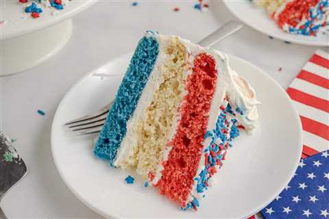 Red, White, and Blue Cake