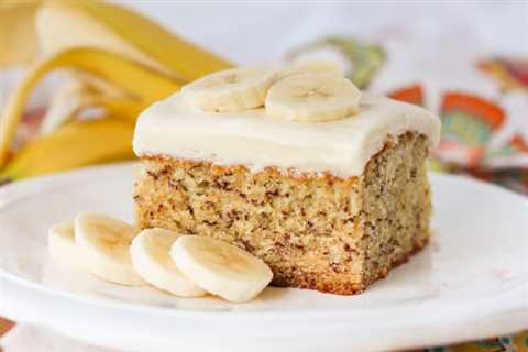 Easy Banana Cake with Cream Cheese Frosting